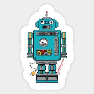 IGNITO THE ROBOT Sticker